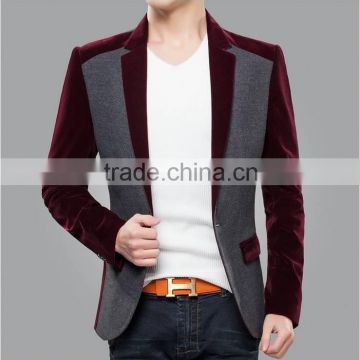 New brand contrast color blazer men wholesale                        
                                                Quality Choice
