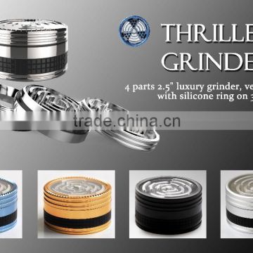 4PC aluminum 2.5" hand muller herb spice tobacco weed sharp grinder crusher