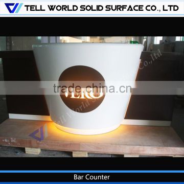 TELLWORLD professional u shaped coffee counter for sale
