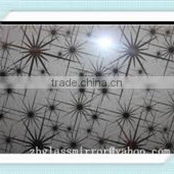 China price patterned glass mirror and textured glass