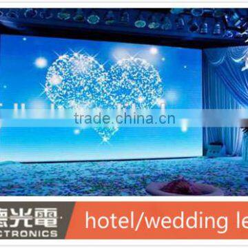 Indoor usage SMD P6 wedding /hotel stage backdrop led video wall