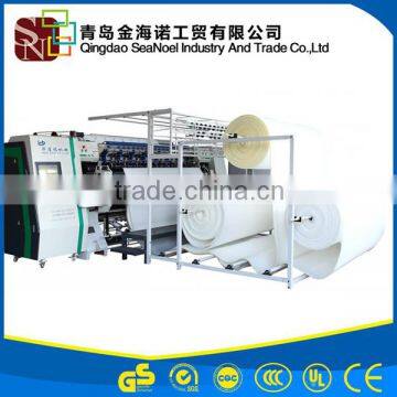 Computerized high speed 800rpm shuttle multi needle quilting machine