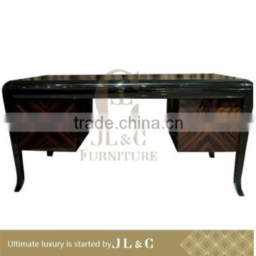 JT01-08 computer use table steel office desk with solid wood in living room from JL&C furniture(China supplier)