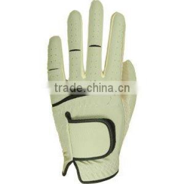 Combination Synthetic and Two Tone Mesh Golf Glove 106