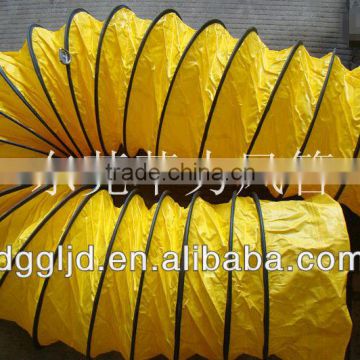 yellow pvc ventilation spiral duct