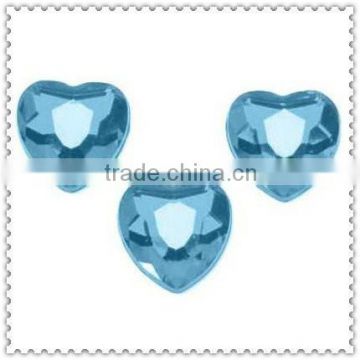 Plastic Blue Wedding Heart Scatters For Anniversary Centerpieces