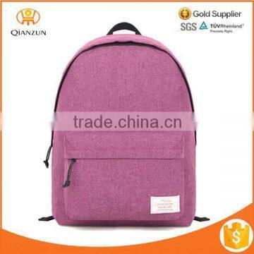 Pink Vintage Style Unisex Korean Fashion Casual Laptop Linen Backpack