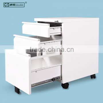 Good Quality Locking Whtie Mobile File Cabinet Rails