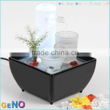 Exquisite glass desktop water fountain for Christmas gift