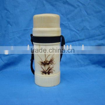 Natrual bamboo water bottle