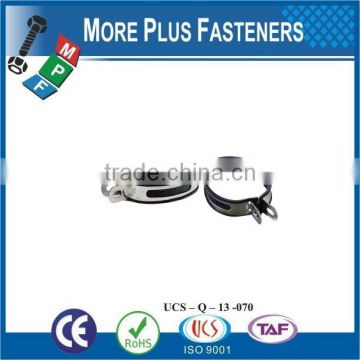 Made in Taiwan high quality strong stainless steel hose clamps thin hose clamp oval shaped