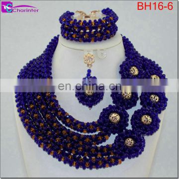 africa beads necklace coral beads nigerian bridal jewelry set african beads jewelry set BH16-6