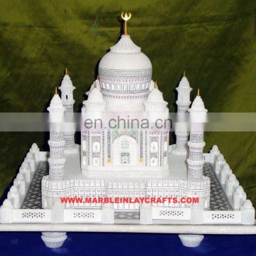 White Marble Made Replica Agra Taj Mahal