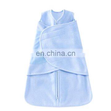 Wholesale Polar Fleece Sleeveless Solid Adjustable Baby Sleeping Bag