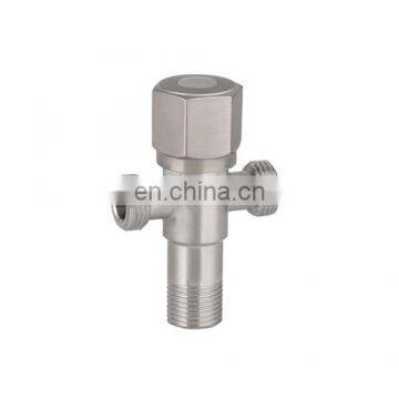 304 Brushed Surface 90 Degree Round Handle Quick Open Bathroom SS Angle Valve