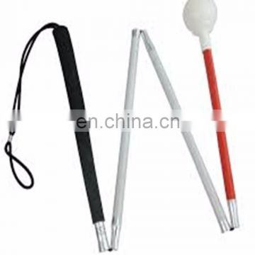 high quality folding blind cane blind walking stick with Alarm Light