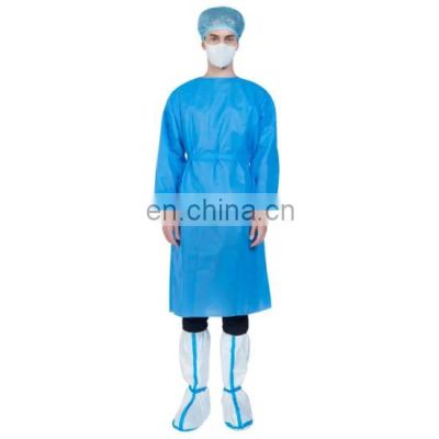 Fashion manufacture direct sale disposable isolation gowns PP SMS gowns