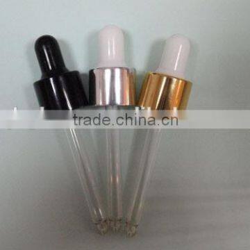 glass pipette dropper for essential oil bottle in various colour