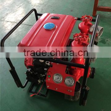 engine driven portable fire pump with 2-outlets and hand handle frame BJ-20A