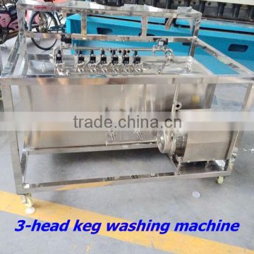 Stainless Steel Manual Keg Washing Machine with pump Barrel washing Three-phrase 220V 50 Hz