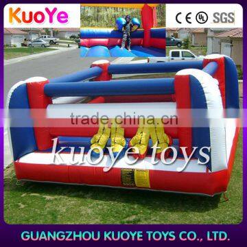 durable inflatable boxing ring pvc material inflatable wrestling boxing field on land,inflatable boxing arena sport with gloves