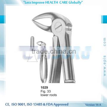 Extraction Forceps lower roots, Fig 33, Periodontal Oral Surgery