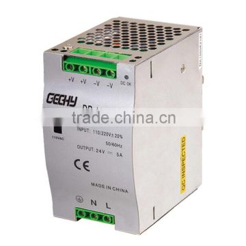 DR-120-24v,5a, Din rail series 120w 12v,24v,36v,48v,AC/DC Guide type Din Rail Switching Power Supply