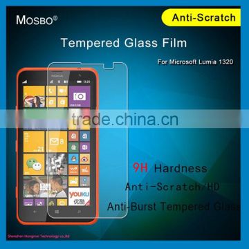 Crystal Clear Anti-scratch Genuine Real Tempered Glass Screen Protector For Nokia Microsoft Lumia 1320