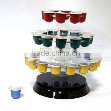 Acrylic Coffee Capsule Spin Rack (Holder /Dispenser/Stand)