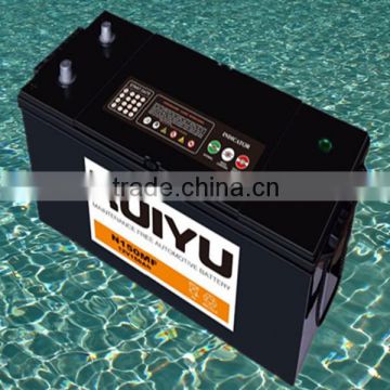 Ruiyu high quality lead acid car battery MFN180 (12V 180ah)