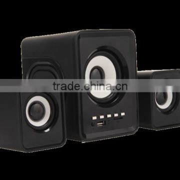 2.1 amplifier speaker box for home theater with usb charger