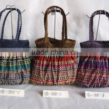 Supporting OEM stampa paper crochet handle paper straw bag