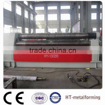 3 rollers hydraulic plate bending machine with double pinch