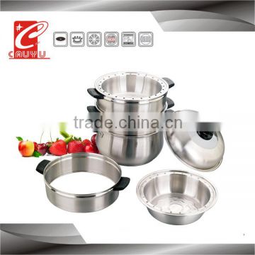 Stainless steel high quality stainless steel bamboo steamer on sale