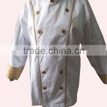executive chef uniform with piping