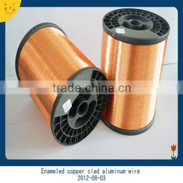 Enameled copper coated aluminum wire for motor