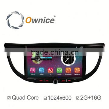 Ownice quad core RK3188 Android 4.4 & Android 5.1 Auto radio player for CRV with wifi 2G +16G HD