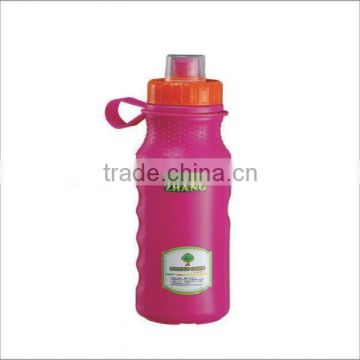 BPA free plastic promotional sport water drinking bottle with handle