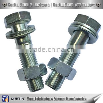 plain finish DIN 933 hex bolt for heavy structure