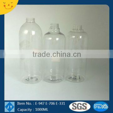 food grade 1000ml 32oz round pet plastic bottles wholesale