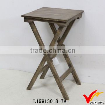 vintage farm coffee small wooden folding table