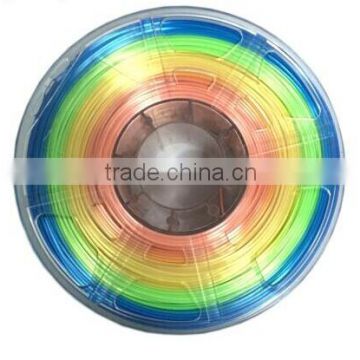 Multicolor 3d filament in PLA , high quality 3d raw material made by MINGDA