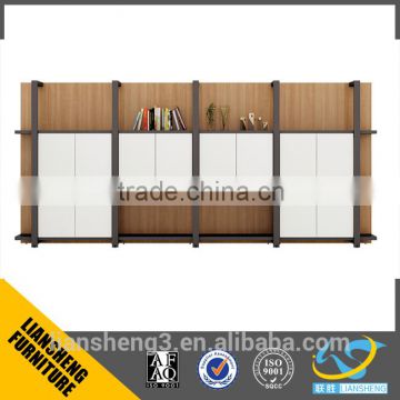 2016 custom made wood furniture metal filing cabinet metal frame with MFC , MDF board
