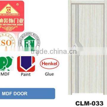 INTERIOR MDF DOOR WITH V ANGLE LINE
