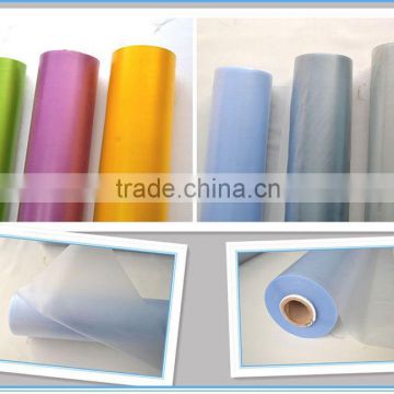 Soft PVC colored translucent matte film for packing