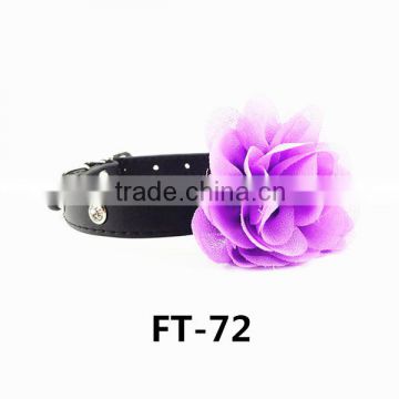 small pet collar with flower-cute pet collar-flower pet collar-cat collar FT-72