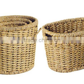 willow home storagebaskets; seagrass basket