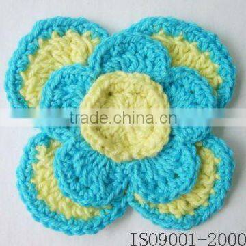 Crochet woolen flower
