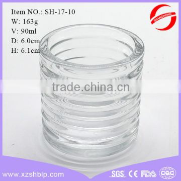 high transparency candle holder glass cup for candle