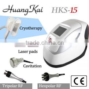 Latest cryo system fat RF+Laser handle fat cryo slimming removal machine
